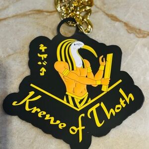 2026 Krewe Of Thoth -huge Emblem - Mardi Gras Bead- New Orleans -24” New -RARE!